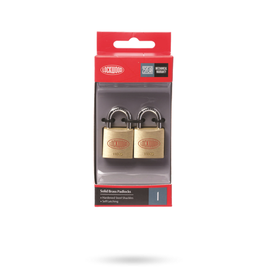 LOCKWOOD 110 SERIES PADLOCK 25MM WITH 15MM SHACKLE