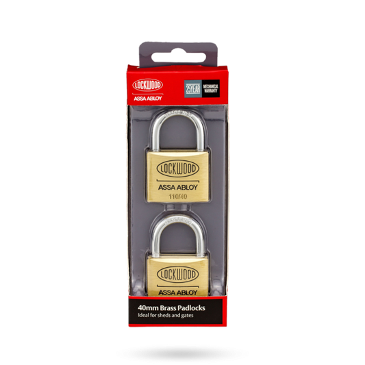 LOCKWOOD 110 SERIES PADLOCK 40MM WITH 23MM SHACKLE