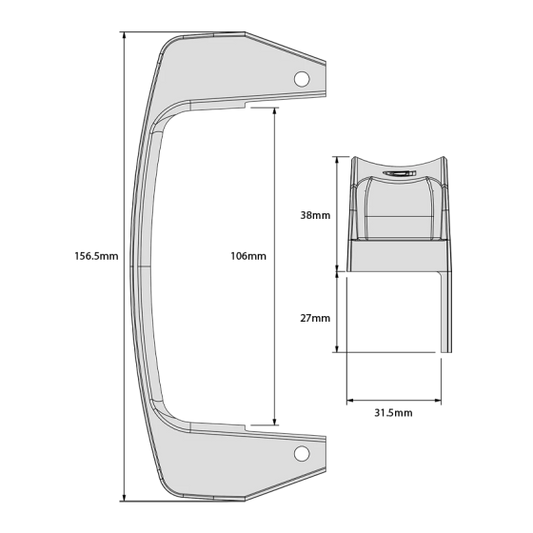 D&D TECH LOKKLATCH GATE HANDLE S3