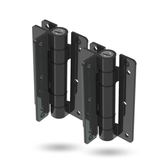 D&D TECH KWIKFIT ALU SELF-CLOSING WALL MOUNT HINGE