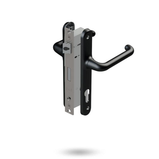 YALE VERONA INDURO HINGED DOOR 2PT 30MM BS ST - NO CYLINDER