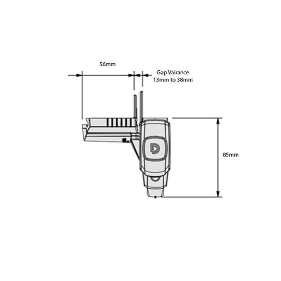 D&D TECH MAGNALATCH ALERT TOP PULL W/ADJ STRIKER