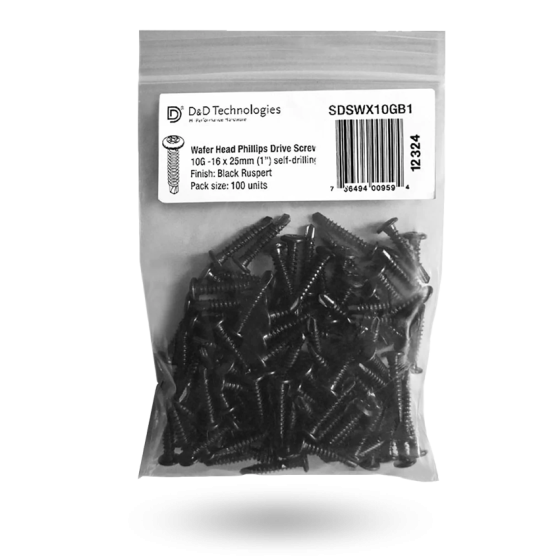 D&D TECH SCREW WAFER HD PHILIPS 10G 16X25MM - PACK