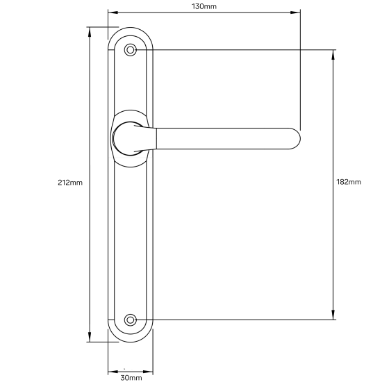 YALE VERONA OPTIMUM HINGED DOOR LOCK SET