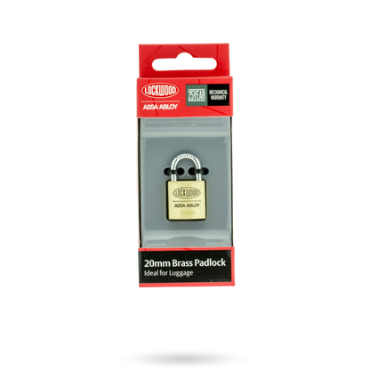 LOCKWOOD PADLOCK 20MM BODY 11MM SHACKLE - 1/2/4-PACK