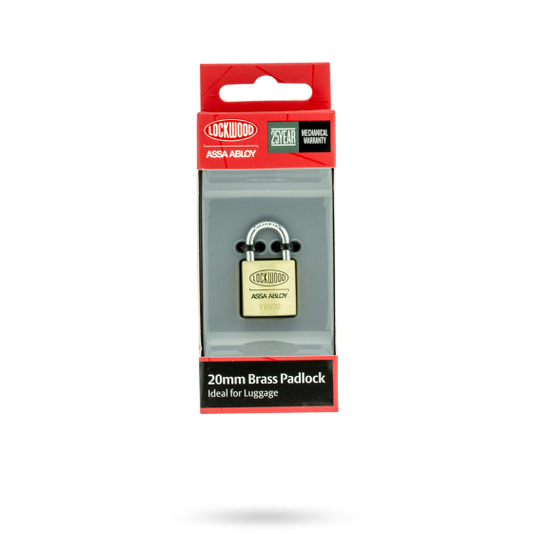 LOCKWOOD PADLOCK 20MM BODY 11MM SHACKLE - 1/2/4-PACK