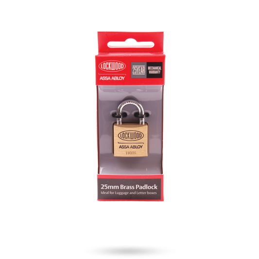 LOCKWOOD 110 SERIES PADLOCK 25MM WITH 15MM SHACKLE
