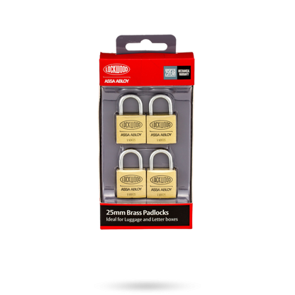 LOCKWOOD 110 SERIES PADLOCK 25MM WITH 15MM SHACKLE