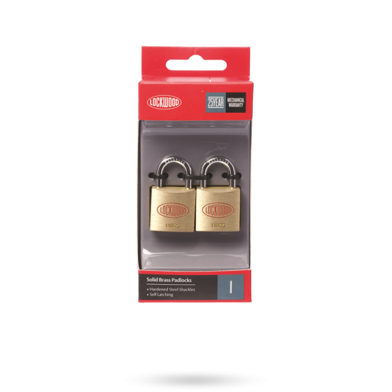 LOCKWOOD 110 SERIES PADLOCK 25MM WITH 15MM SHACKLE