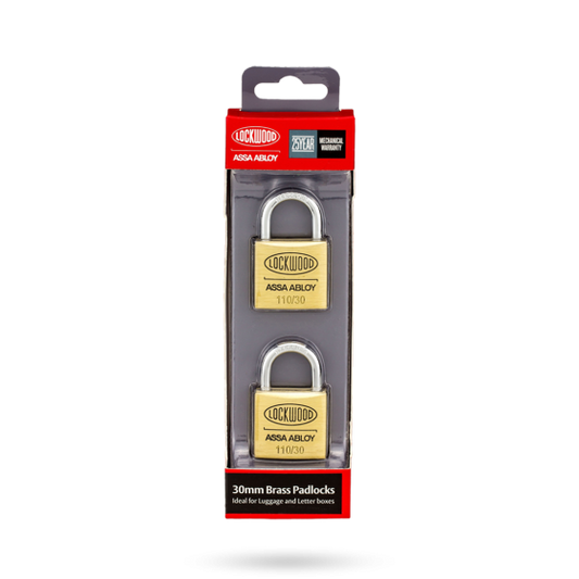 LOCKWOOD 110 SERIES PADLOCK 30MM WITH 19MM SHACKLE