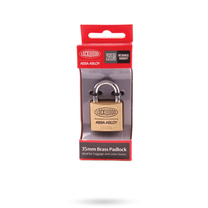LOCKWOOD 110 SERIES PADLOCK 35MM WITH 21MM SHACKLE