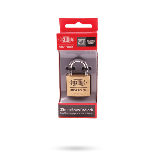 LOCKWOOD 110 SERIES PADLOCK 35MM WITH 21MM SHACKLE