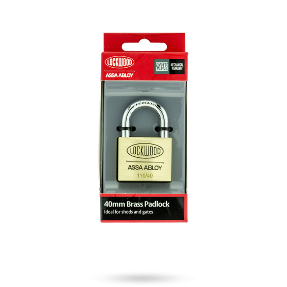 LOCKWOOD 110 SERIES PADLOCK 40MM WITH 23MM SHACKLE