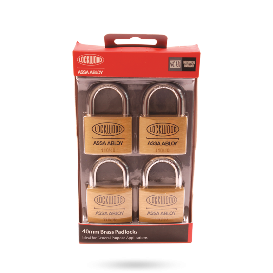LOCKWOOD 110 SERIES PADLOCK 40MM WITH 23MM SHACKLE