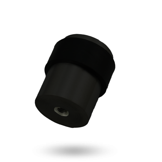 LOCKWOOD A285 FLOOR MOUNTED 60MM DOOR STOP-ELECTRO BLACK ACE