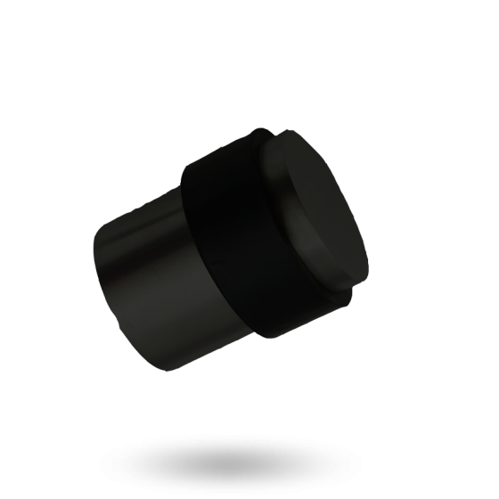 LOCKWOOD A285 FLOOR MOUNTED 60MM DOOR STOP-ELECTRO BLACK ACE