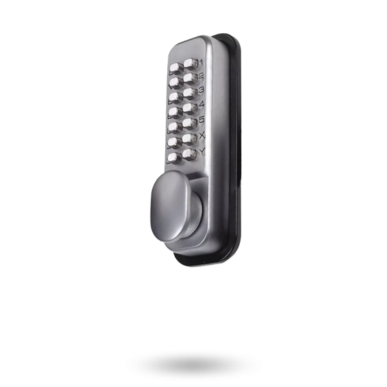 YALE MECHANICAL DIGITAL LOCKSET ENTRANCE - TUBULAR LATCH 60MM SC