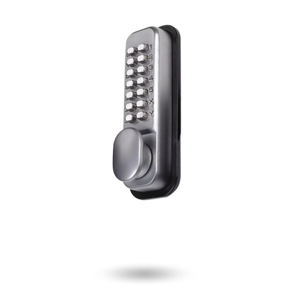 YALE MECHANICAL DIGITAL LOCKSET ENTRANCE - TUBULAR LATCH 60MM SC
