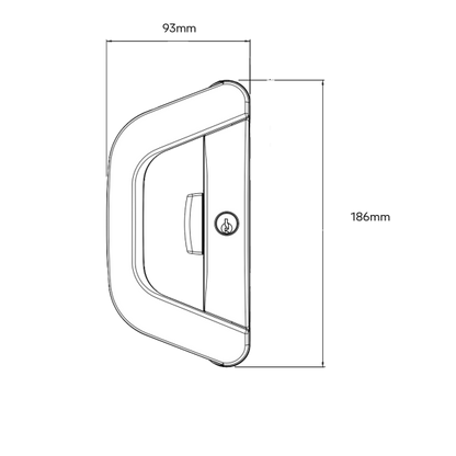 ALBANY ENDEAVOUR - DBL LOCK (BLACK)