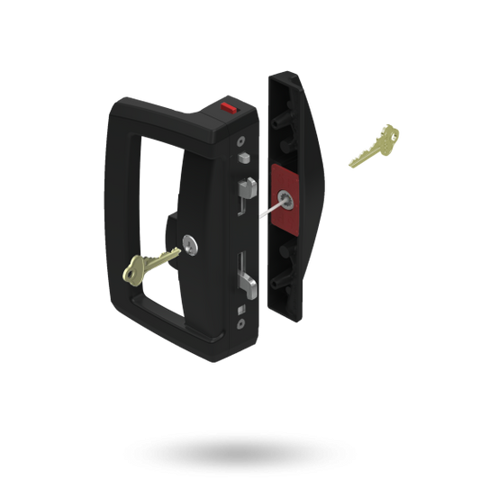 ARIA ENDEAVOUR - DBL LOCK SURFACE/SIDE STRIKE (BLACK)