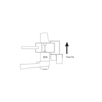 ARIA ENDEAVOUR - DBL LOCK SURFACE/SIDE STRIKE (BLACK)