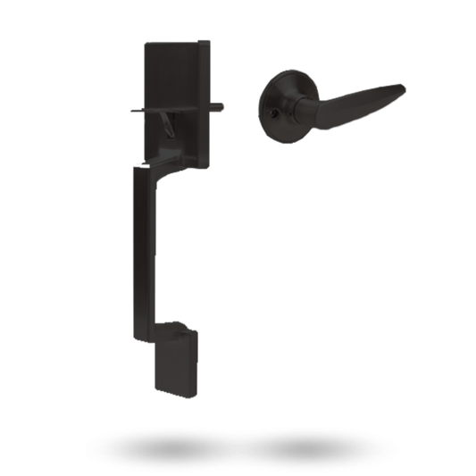 YALE ALEXANDER GRIPSET WITH HAWTHORN LEVER MATT BLACK