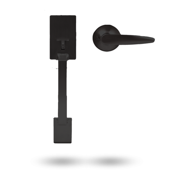 YALE ALEXANDER GRIPSET WITH HAWTHORN LEVER MATT BLACK