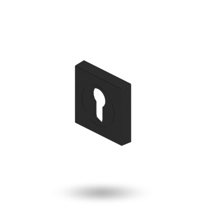APEX CYL ESCUTCHEON ASSY SQUARE - BLACK