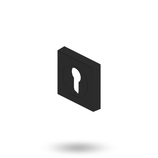 APEX CYL ESCUTCHEON ASSY SQUARE - BLACK