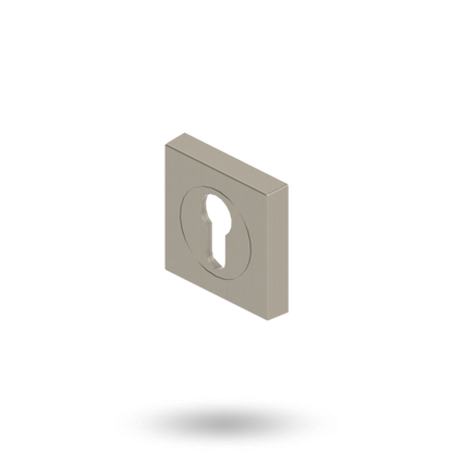 APEX CYL ESCUTCHEON ASSY SQUARE - BRUSHED NICKEL