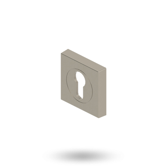 APEX CYL ESCUTCHEON ASSY SQUARE - BRUSHED NICKEL