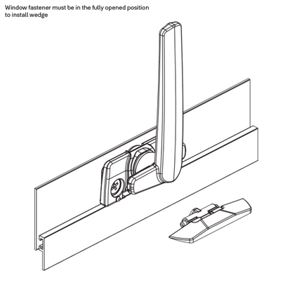 ARIA CONFIX WINDOW FASTENER/HANDLE NON VENTING LOW PROFILE
