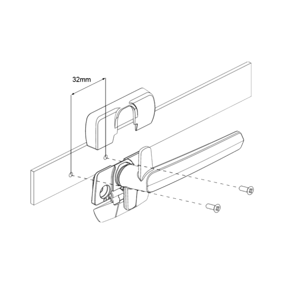 ARIA CONFIX WINDOW FASTENER/HANDLE VENTING