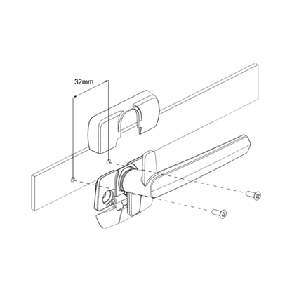ARIA CONFIX WINDOW FASTENER/HANDLE VENTING