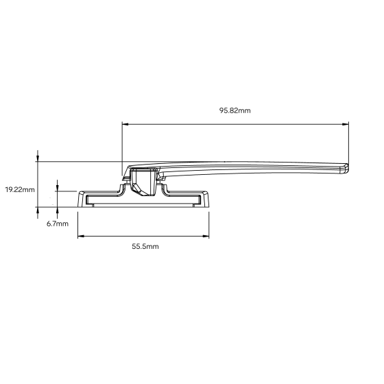 ARIA HELIXSEAL WINDOW FASTENER/HANDLE NON-VENTING LOW PROFILE