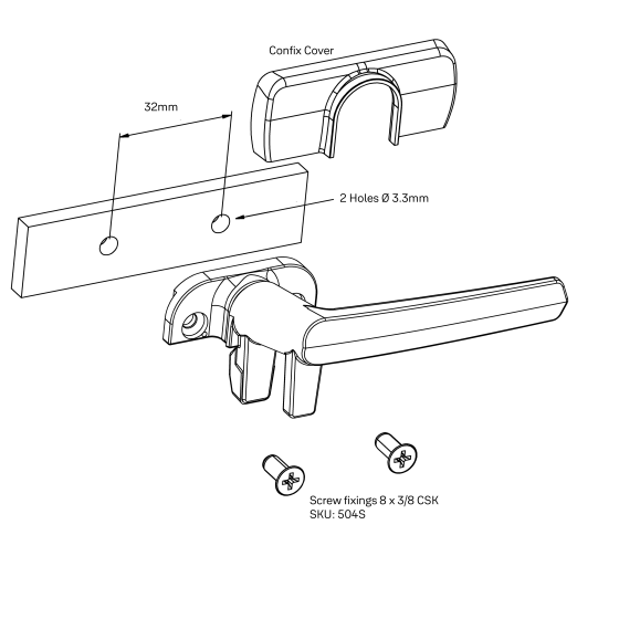 ARIA HELIXSEAL WINDOW FASTENER/HANDLE VENTING