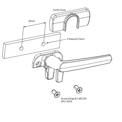 ARIA HELIXSEAL WINDOW FASTENER/HANDLE VENTING