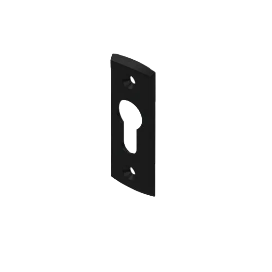 ARIA CYLINDER ESCUTCHEON SINGLE LOW PROFILE- BLACK