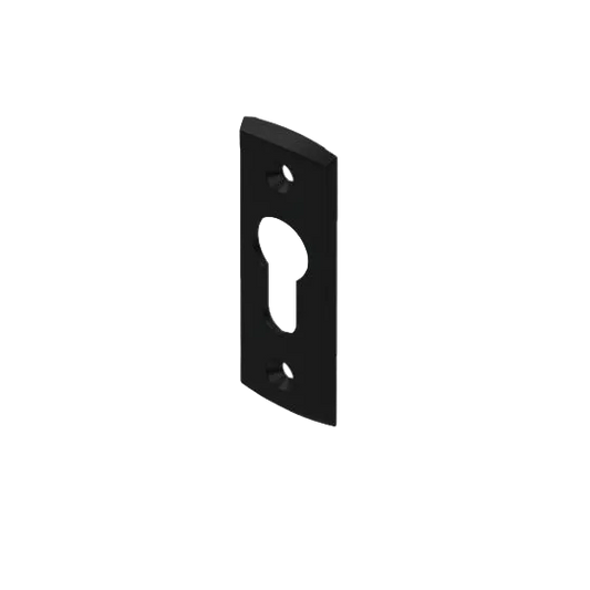 ARIA CYLINDER ESCUTCHEON SINGLE LOW PROFILE- BLACK
