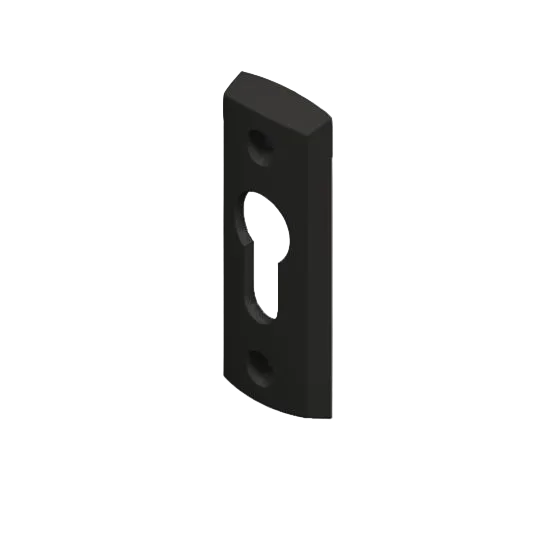 ARIA CYLINDER ESCUTCHEON SINGLE - BLACK