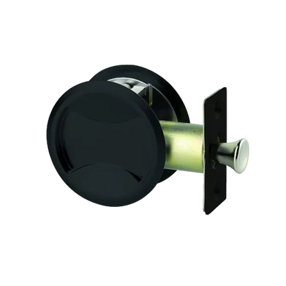 NERO CAVITY SLIDER DOOR SET - PASSAGE MATT BLACK