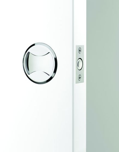 SYMMETRY CAVITY SLIDER DOOR SET - PASSAGE SATIN PEARL