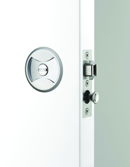 SYMMETRY CAVITY SLIDER DOOR SET - PRIVACY SATIN PEARL