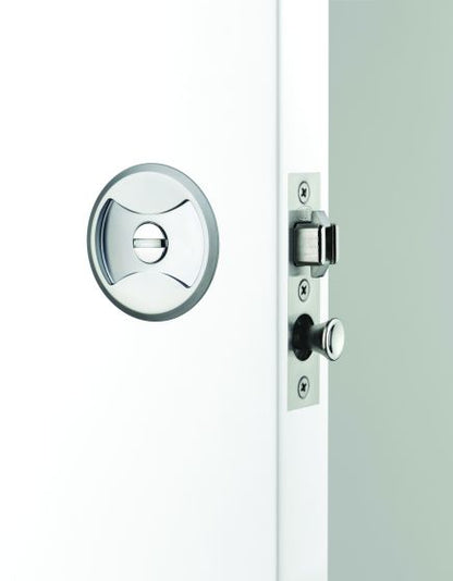 SYMMETRY CAVITY SLIDER DOOR SET - PRIVACY SATIN PEARL