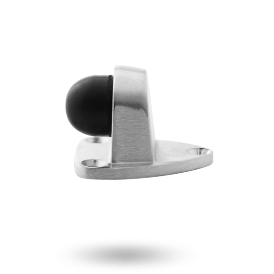 LOCKWOOD A250 DOOR STOP FLOOR MOUNTED TRIANGULAR-SATIN CHROME