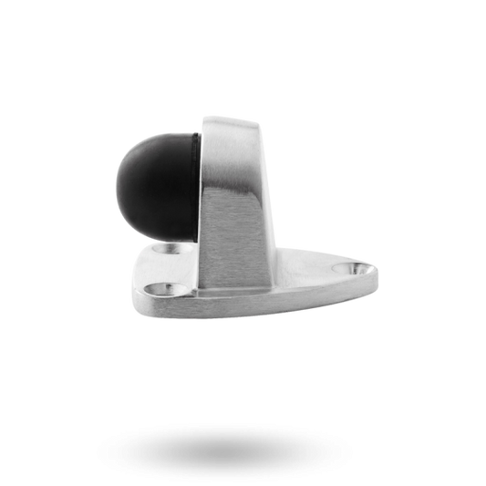 LOCKWOOD A250 DOOR STOP FLOOR MOUNTED TRIANGULAR-SATIN CHROME