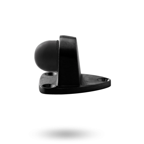 LOCKWOOD A250 DOOR STOP FLOOR MOUNTED TRIANGULAR-ELECTRO BLACK ACE