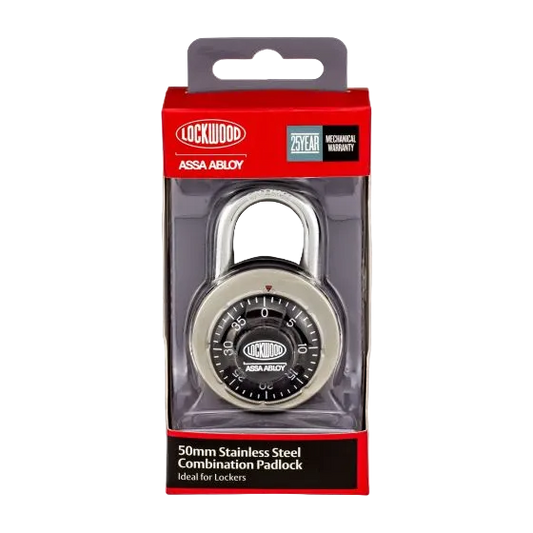 LOCKWOOD 140 SERIES PADLOCK 50MM 3 DIGIT DIAL COMBINATION