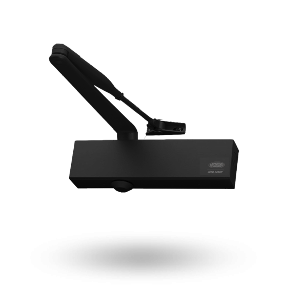 LOCKWOOD 726 DOOR CLOSER SIZE 2-6 STD ARM BACKCHECK-BLACK