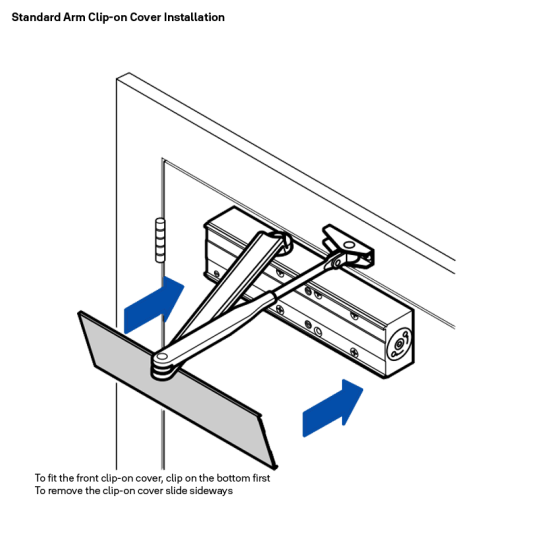 LOCKWOOD 726 DOOR CLOSER SIZE 2-6 STD ARM BACKCHECK-BLACK